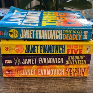 Set of four Janet Evanovich books Stephanie Plum Novels